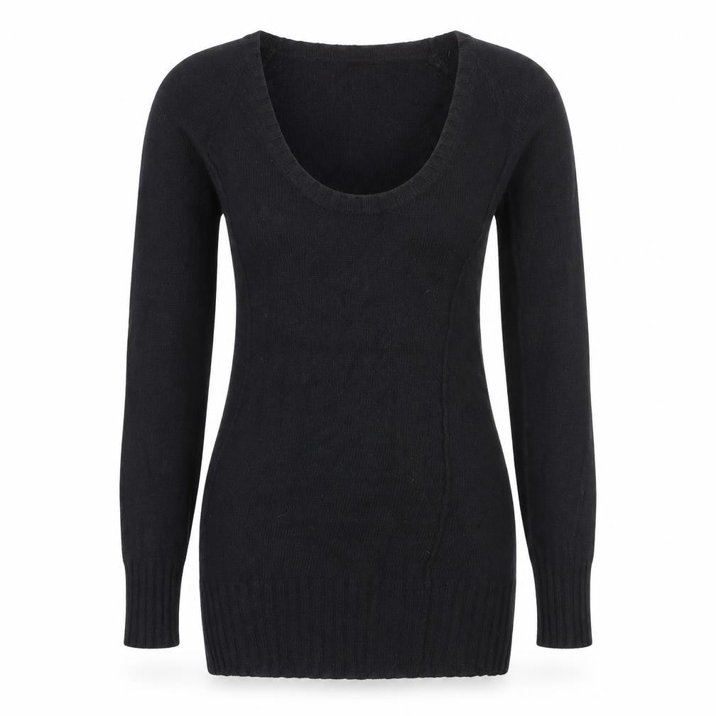 Womens UK Size S ICHI Black Pullover Jumper