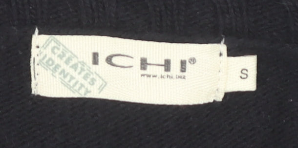 Womens UK Size S ICHI Black Pullover Jumper