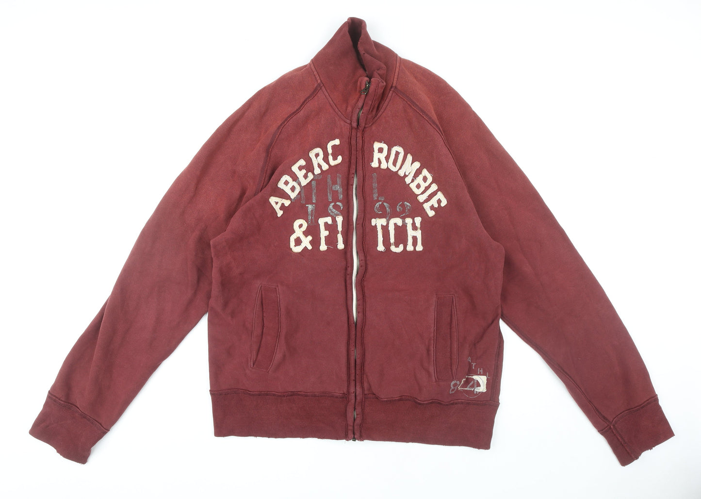 Abercrombie & Fitch Men's Red 2XL Full Zip Sweatshirt