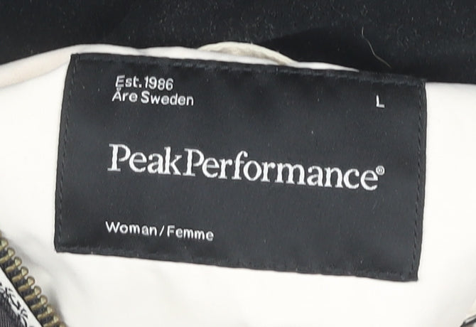 Peak Performance Women's Black Ski Jacket L