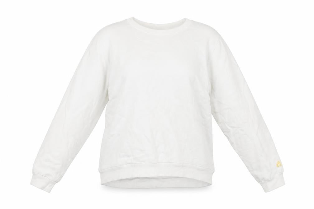 Womens UK Size 8 United Colors of Benetton White Pullover Sweatshirt