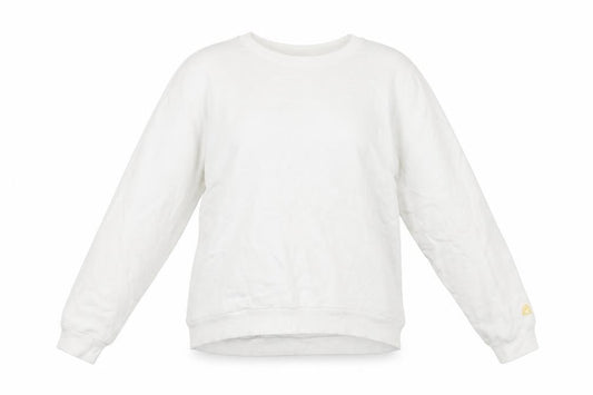 Womens UK Size 8 United Colors of Benetton White Pullover Sweatshirt
