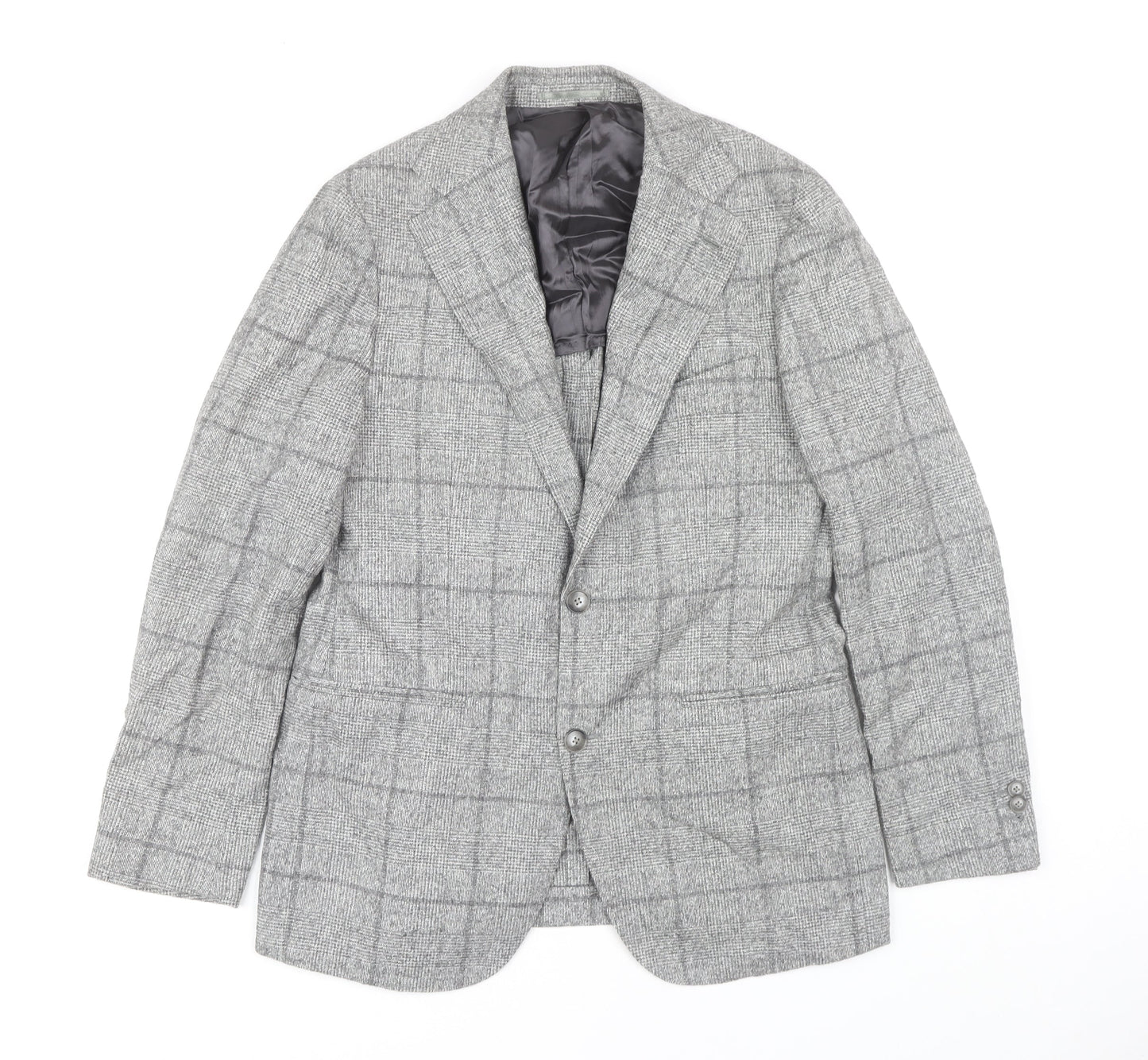 Sarto Men's Grey Check Tweed Blazer Jacket
