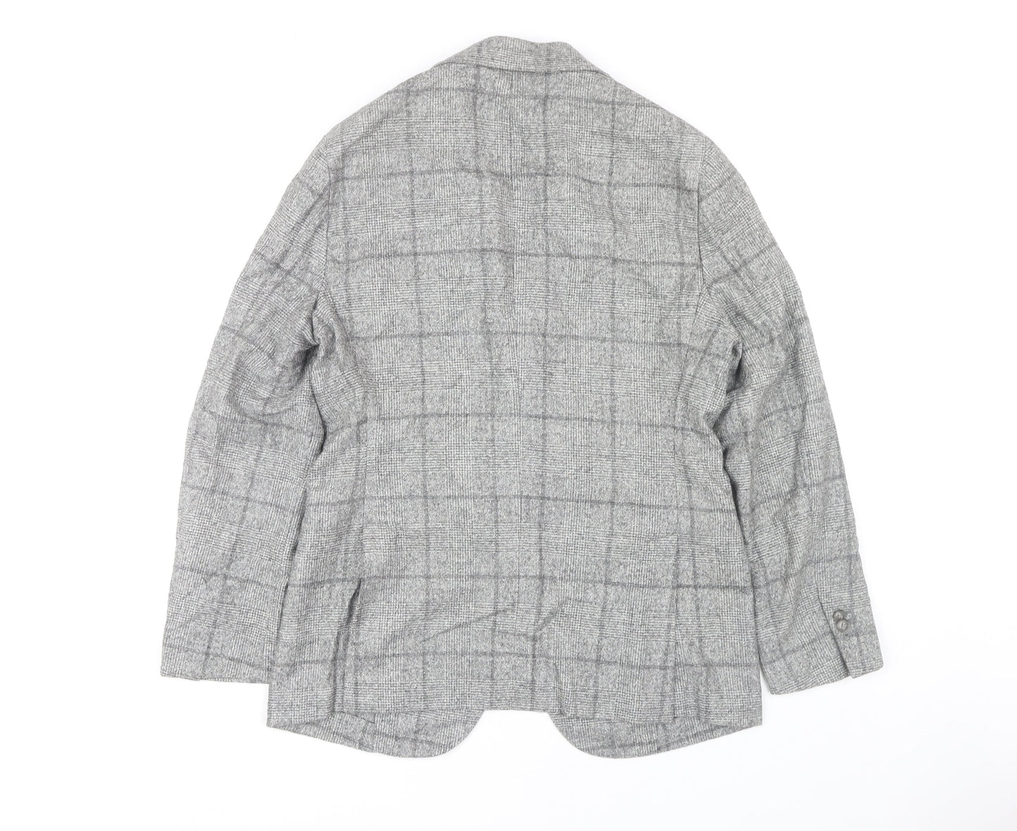 Sarto Men's Grey Check Tweed Blazer Jacket