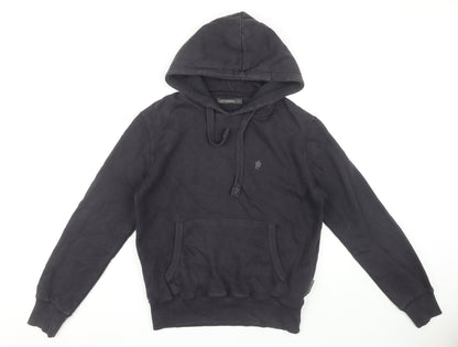 Mens UK Size S French Connection Black Pullover Hoodie