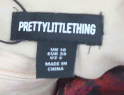 PrettyLittleThing Women's Floral Playsuit - Size 10