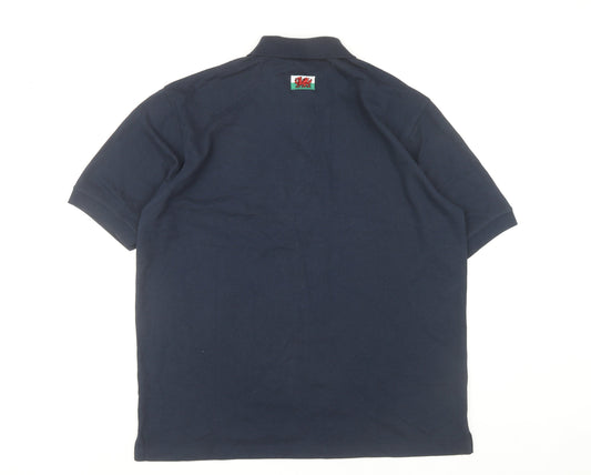 MANAV Men's Blue XL Polo Shirt Short Sleeve