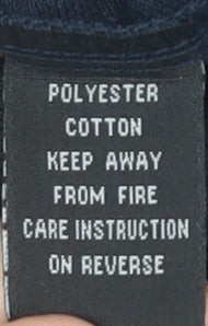 MANAV Men's Blue XL Polo Shirt Short Sleeve