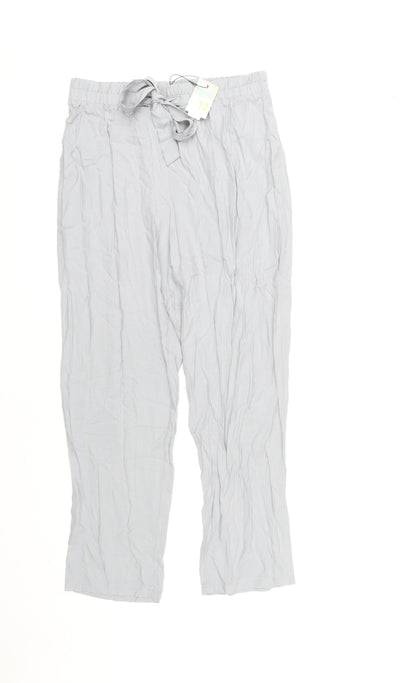Primark Women's Grey Relaxed Trousers Size 12