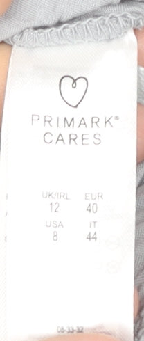 Primark Women's Grey Relaxed Trousers Size 12