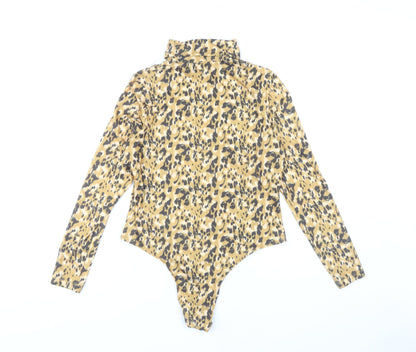 Primark Women's Animal Print Bodysuit, Size 12, Multicoloured