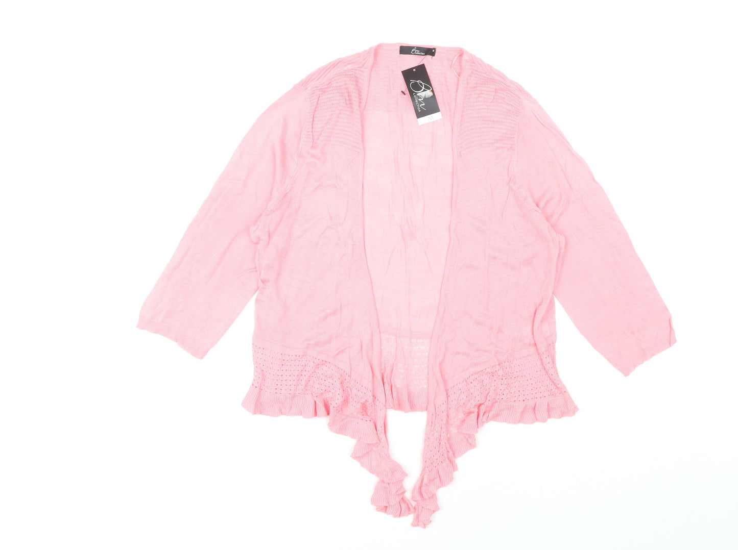 Womens UK Size M Bm Collection Pink Cardigan Jumper