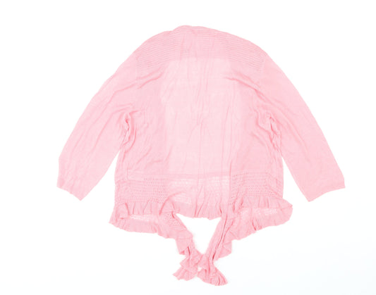 Womens UK Size M Bm Collection Pink Cardigan Jumper