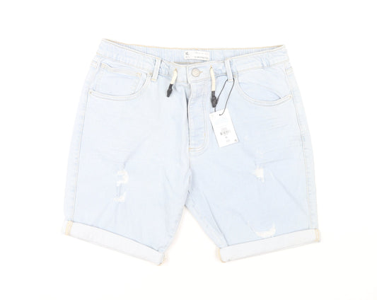 Denim Co Blue Slim Stretch Denim Shorts XL Men