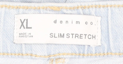 Denim Co Blue Slim Stretch Denim Shorts XL Men