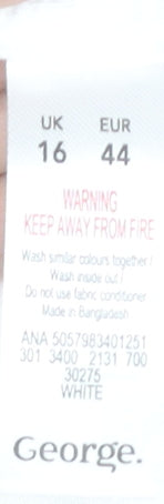 George Women's White Skinny Jeans Size 16