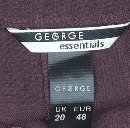 George Women's Purple Dress Pants Size 20