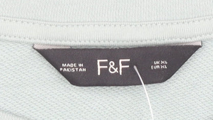 F&F Women's Grey XL Pullover Sweatshirt