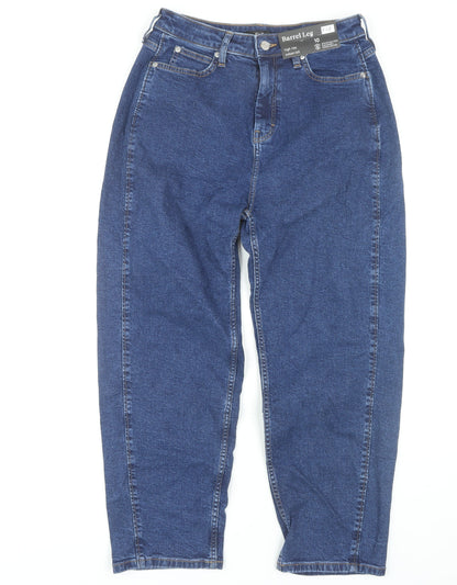 F&F Women's Blue High Rise Jeans, Size 10
