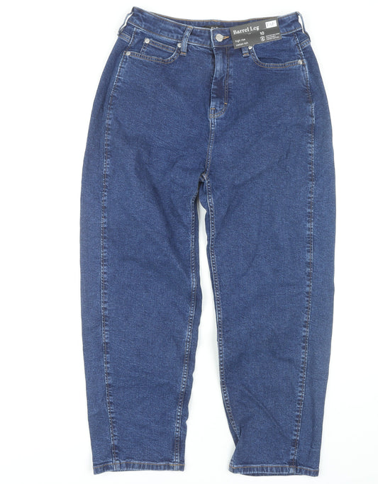 F&F Women's Blue High Rise Jeans, Size 10