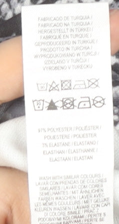 Primark Women Grey Animal Print Shift Dress Size 10