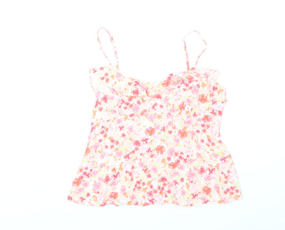 George Women's Pink Floral Camisole Tank Top Size 14