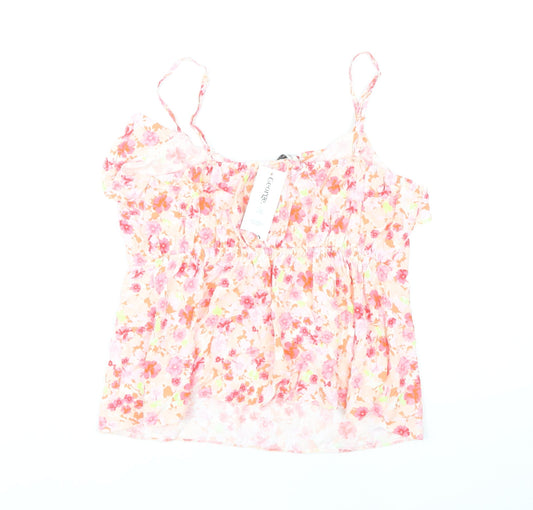 George Women's Pink Floral Camisole Tank Top Size 14