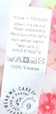 George Women's Pink Floral Camisole Tank Top Size 14