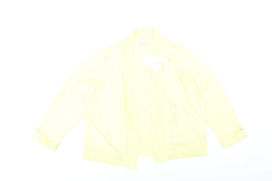 Womens UK Size 18 BHS Yellow Cardigan Jumper