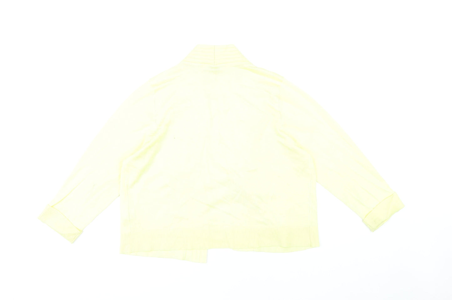 Womens UK Size 18 BHS Yellow Cardigan Jumper