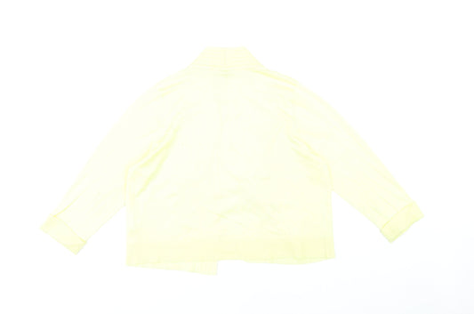 Womens UK Size 18 BHS Yellow Cardigan Jumper