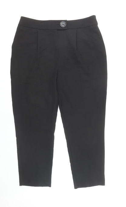 Womens UK Size 16 Peacocks Regular Fit  Black Trousers