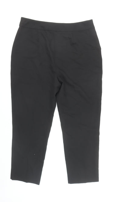 Womens UK Size 16 Peacocks Regular Fit  Black Trousers