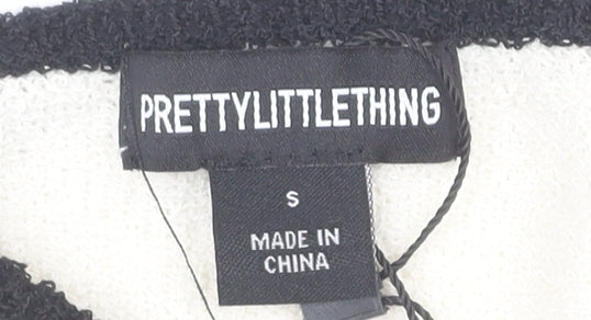 PrettyLittleThing Women’s Ivory Strappy Knit Dress S