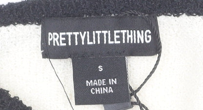 PrettyLittleThing Women’s Ivory Strappy Knit Dress S