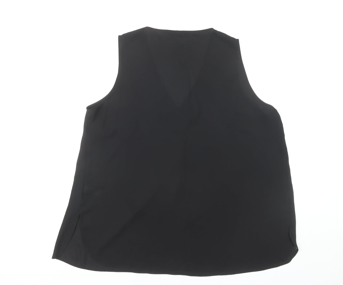 George Women's Black V-Neck Sleeveless Tank - Size 16