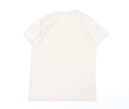 PrettyLittleThing Women's Beige T-Shirt S Casual