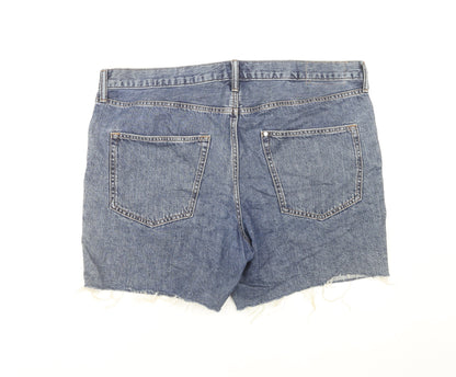Womens UK Size 10 H&M Regular Fit Cut-Off Shorts