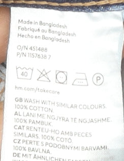 Womens UK Size 10 H&M Regular Fit Cut-Off Shorts