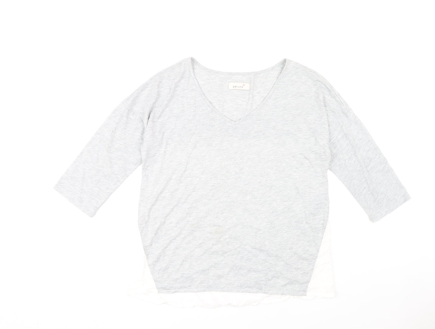 Womens UK Size 14 Marks and Spencer Grey Basic Blouse