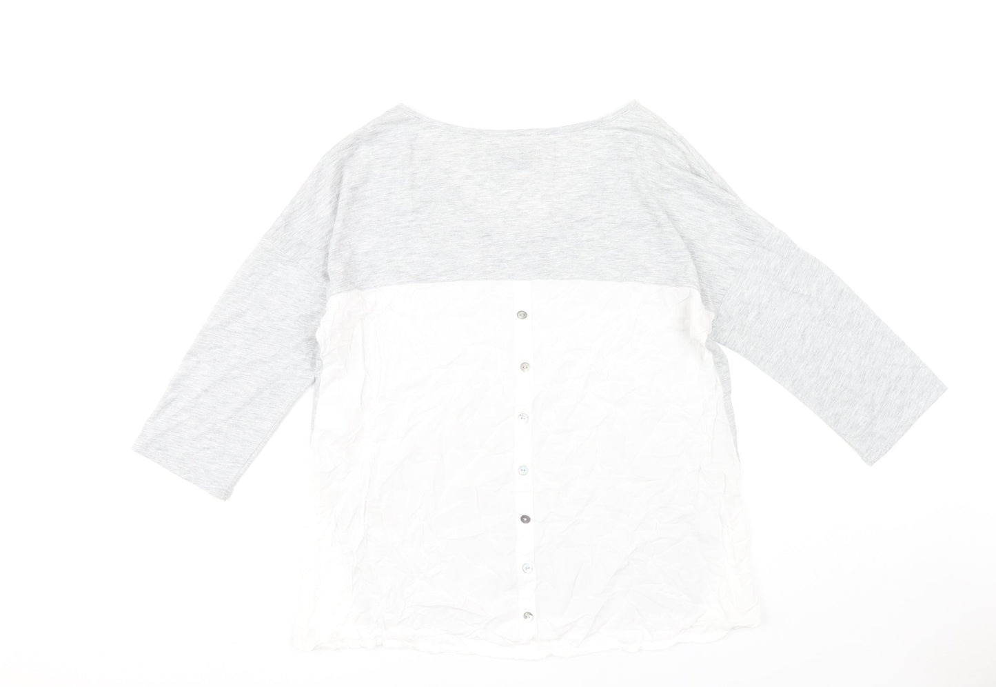 Womens UK Size 14 Marks and Spencer Grey Basic Blouse