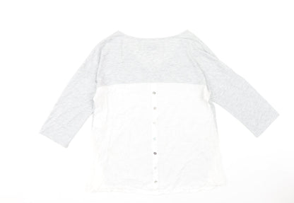 Womens UK Size 14 Marks and Spencer Grey Basic Blouse