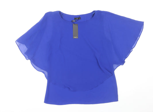 M&Co Women's Blue Blouse, Size 10, New With Tags