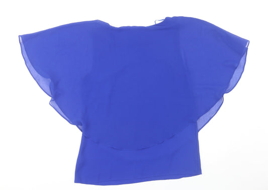 M&Co Women's Blue Blouse, Size 10, New With Tags