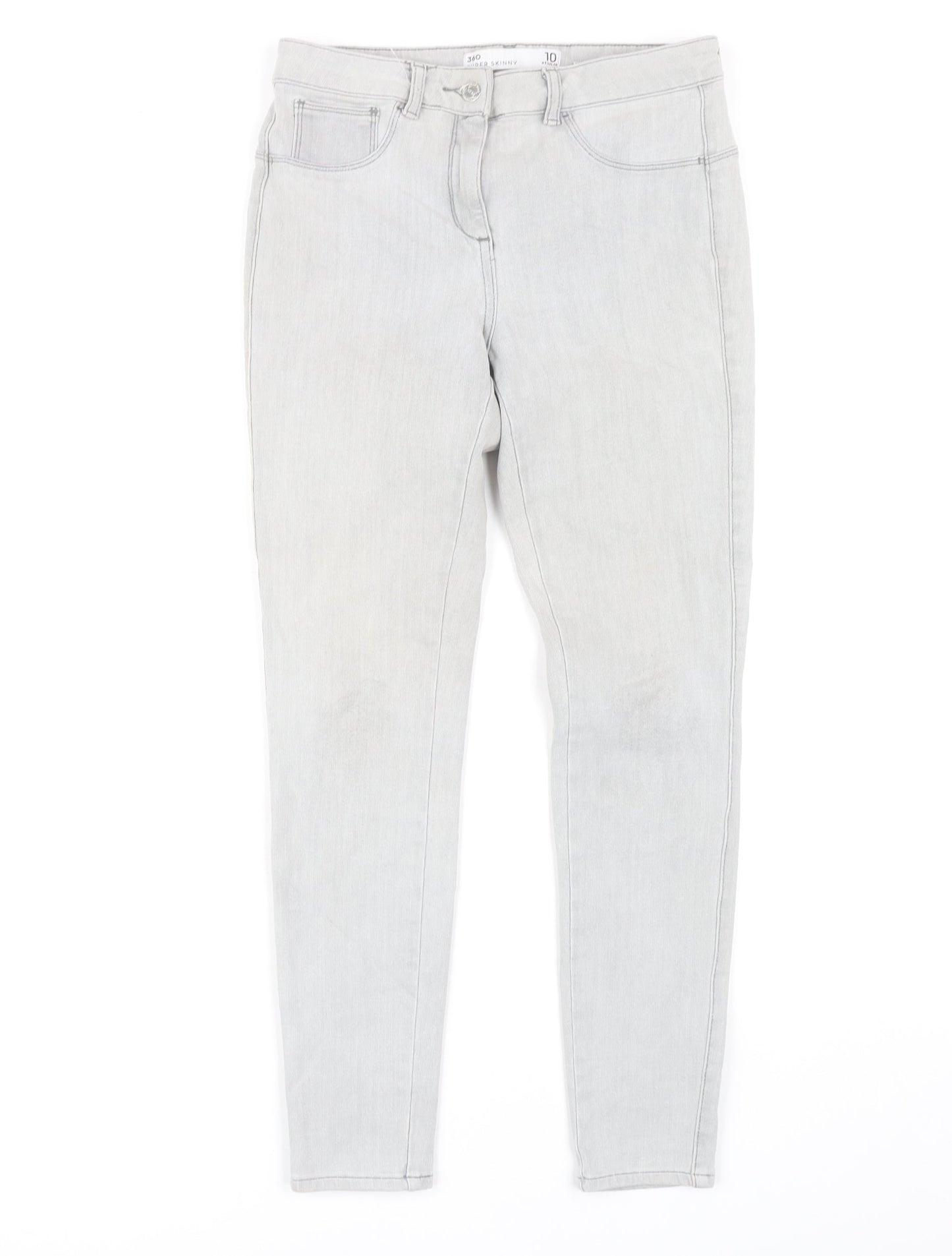 Next Women's Grey Skinny Jeans, Size 10, Slim Fit