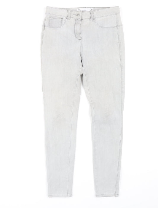 Next Women's Grey Skinny Jeans, Size 10, Slim Fit