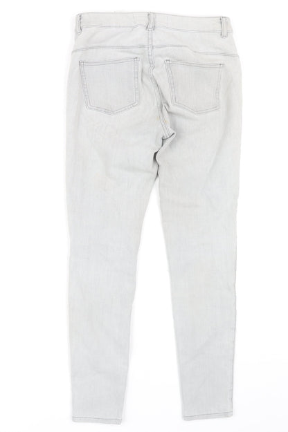 Next Women's Grey Skinny Jeans, Size 10, Slim Fit