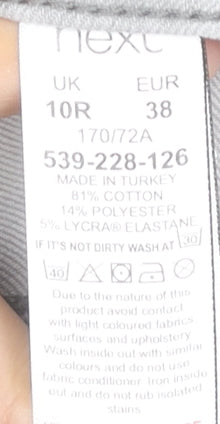 Next Women's Grey Skinny Jeans, Size 10, Slim Fit