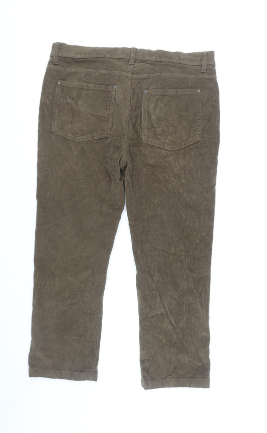 Mens UK Size 38 Cotton Traders   Brown Trousers