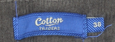 Mens UK Size 38 Cotton Traders   Brown Trousers